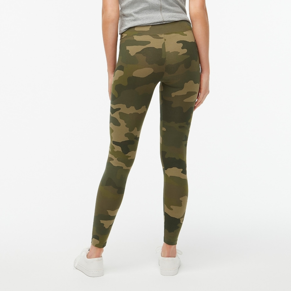 New! J. CREW XXL XX-LARGE Camo Leggings Army Green Khaki Pants NWT - Picture 2 of 8